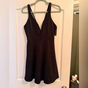 Lulu's Classic Black Mini Dress